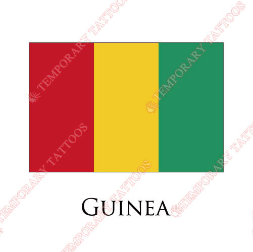 Guinea flag Customize Temporary Tattoos Stickers NO.1887